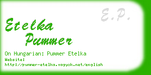 etelka pummer business card